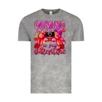Cloud Rock Gaming is My Valentine Vintage Tee - CowhideDigitalArt