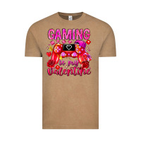 Vintage Coffee Gaming is My Valentine Vintage Tee - CowhideDigitalArt