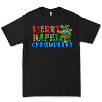 Black merry happy chrismukkah Premium Tee - FaDigitalArtStudio