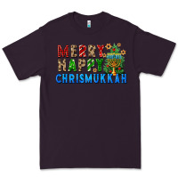 Plum merry happy chrismukkah Premium Tee - FaDigitalArtStudio