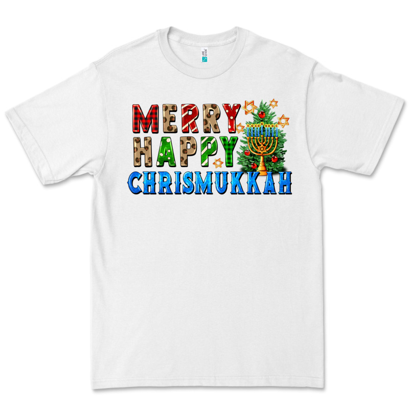 Merry Happy Chrismukkah Premium Tee by FaDigitalArtStudio | Teevron