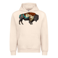 Sandshell gemstone bison Urban Hoodie - RanaPortraitStore