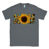 Charcoal Heather Sunflower Leopard Mom Classic Tee - Jasminsmagicworld