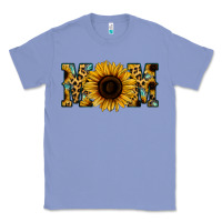 Colony Blue Sunflower Leopard Mom Classic Tee - Jasminsmagicworld