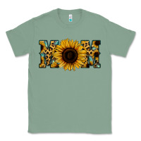 Sage Sunflower Leopard Mom Classic Tee - Jasminsmagicworld