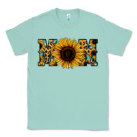 Seafoam Sunflower Leopard Mom Classic Tee - Jasminsmagicworld