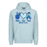 Blue Mist Peace Love Cure Stomach Cancer Premium Hoodie - Jasminsmagicworld