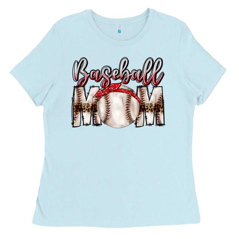 Baseball Mom Ladies Tee by CowhideDigitalArt | Teevron