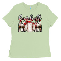 Matcha Baseball Mom Ladies Tee - CowhideDigitalArt