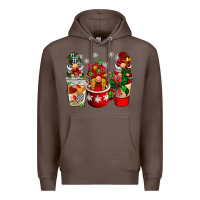 Coffee Christmas coffee gnome Premium Hoodie - BarkalooDesign
