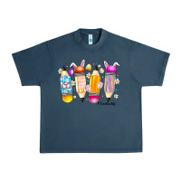 Midnight Navy Easter Teacher Life Urban Heavy Tee - CowhideDigitalArt