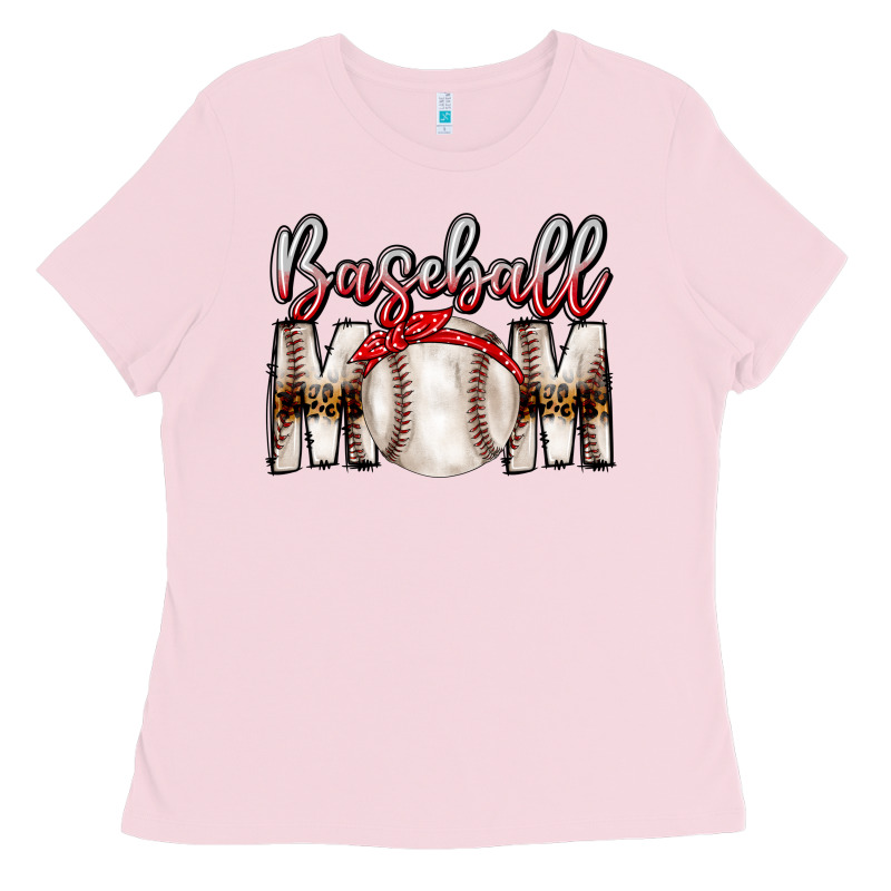 Baseball Mom Ladies Tee by CowhideDigitalArt | Teevron