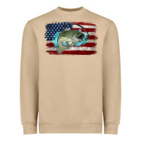 Mushroom American Flag Fish Heavyweight Sweatshirt - Jasminsmagicworld