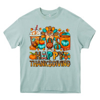 Arona Happy Thanksgiving Coffee Cups Heavy Core Tee - FaDigitalArtStudio