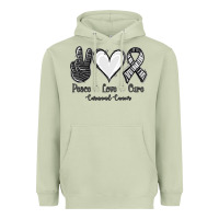 Matcha Peace Love Cure Carcinoid Cancer Heavyweight Hoodie - Jasminsmagicworld
