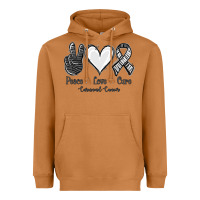 Meerkat Peace Love Cure Carcinoid Cancer Heavyweight Hoodie - Jasminsmagicworld