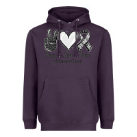Plum Peace Love Cure Carcinoid Cancer Heavyweight Hoodie - Jasminsmagicworld