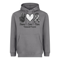 Storm Peace Love Cure Carcinoid Cancer Heavyweight Hoodie - Jasminsmagicworld