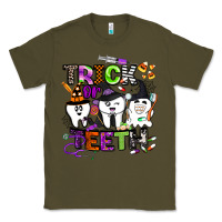 Army Green trick or teeth Classic Tee - BarkalooDesign