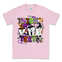 Bubblegum Pink trick or teeth Classic Tee - BarkalooDesign
