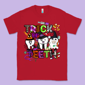 Trick Or Teeth Classic Tee Designed By Barkaloodesign