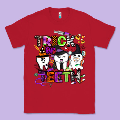 Trick Or Teeth Classic Tee Designed By Barkaloodesign
