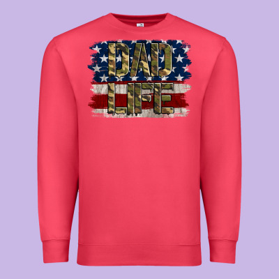 Dad Life Premium Sweatshirt Designed By Jasminsmagicworld