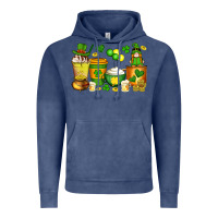 Vintage Denim st patrick's day coffee cups with gnome Vintage Hoodie - Artiststas
