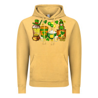 Vintage Mustard st patrick's day coffee cups with gnome Vintage Hoodie - Artiststas
