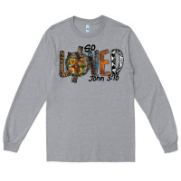 Heather Grey so loved jhon 3.16 Long Sleeve Tee - SublimationCraftShop