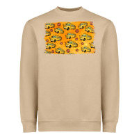 Mushroom School Bus Pattern Heavyweight Sweatshirt - Jasminsmagicworld