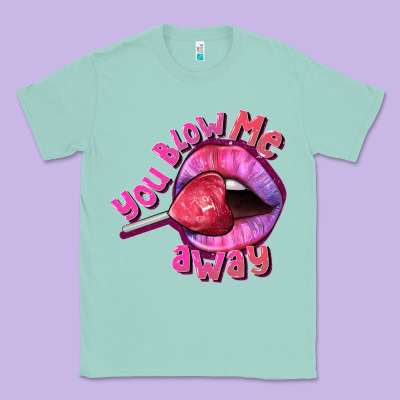 You Blow Me Away Valentine's Day Classic Tee Designed By Fadigitalartstudio