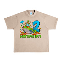 French Oak birthday boy frog age 2 Urban Heavy Tee - LillyAllenDesigns