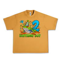 Birthday Boy Frog Age 2 Urban Heavy Tee | Teevron
