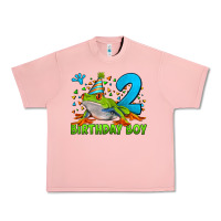 Salmon birthday boy frog age 2 Urban Heavy Tee - LillyAllenDesigns