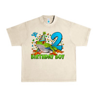 Sandshell birthday boy frog age 2 Urban Heavy Tee - LillyAllenDesigns
