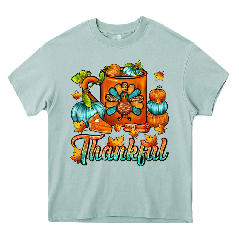 Thankful Thanksgiving Coffee Mug Heavy Core Tee by FaDigitalArtStudio | Teevron