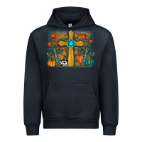 Navy fall cross Urban Hoodie - RanaPortraitStore