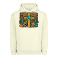 Pigment Pistachio fall cross Urban Hoodie - RanaPortraitStore