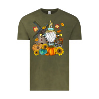 Vintage Olive Happy Fall Vintage Tee - CowhideDigitalArt