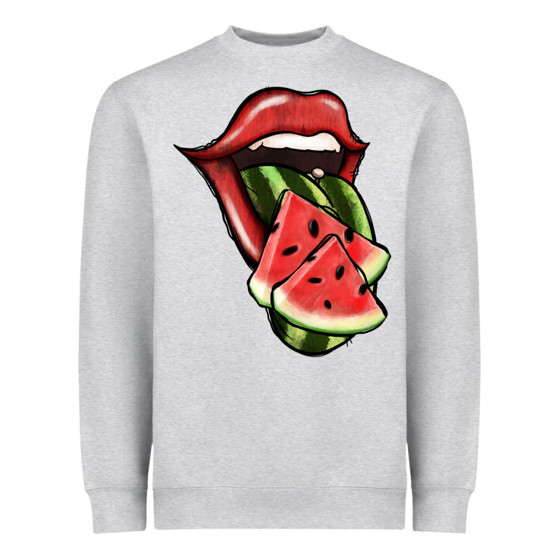 Watermelon Tongue Heavyweight Sweatshirt by Jasminsmagicworld | Teevron