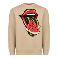 Mushroom Watermelon Tongue Heavyweight Sweatshirt - Jasminsmagicworld