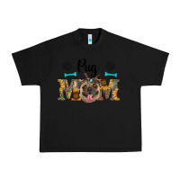 Black western pug mom Urban Heavy Tee - RanaPortraitStore