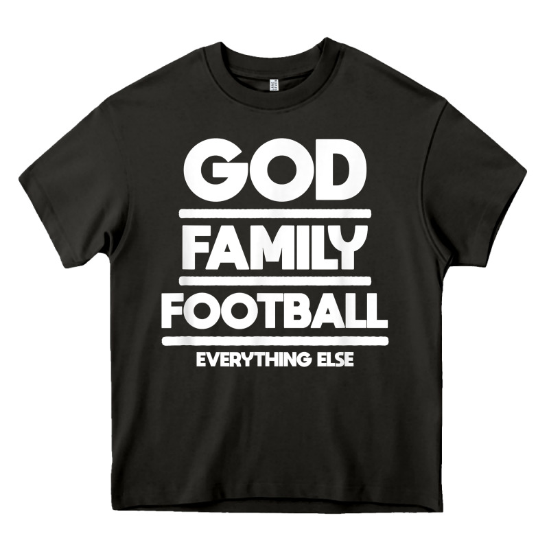 God Family Football Christian Faith Shirt Heavy Core Tee by baoMotion | Teevron