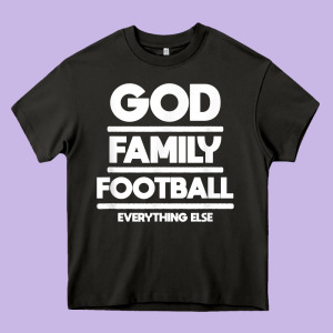 God Family Football Christian Faith Shirt Heavy Core Tee Designed By Baomotion
