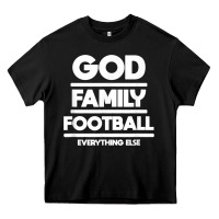 Black god family football christian faith shirt Heavy Core Tee - baoMotion