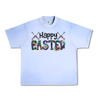 Grape Ice Happy Easter Urban Heavy Tee - CowhideDigitalArt