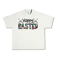 Pistachio Happy Easter Urban Heavy Tee - CowhideDigitalArt