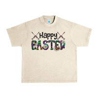 Sandshell Happy Easter Urban Heavy Tee - CowhideDigitalArt