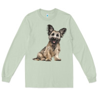 Matcha Skye Terrier Dog Illustrations Long Sleeve Tee - LillyAllenDesigns